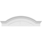 Ekena Millwork Segment Arch W/ Flankers Sunburst Architectural Grade PVC Pediment, 40"W x 11"H x 2-1/2"P PEDPS040X110SGF01 - alternate 2